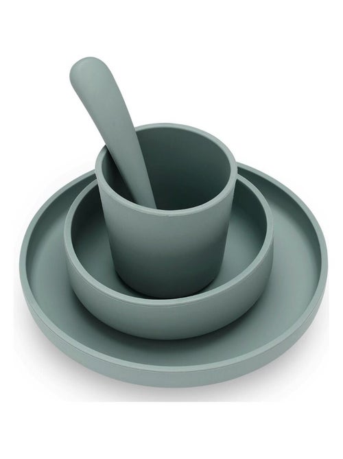 Coffret repas en silicone Ash green vert (4 pièces) - Kiabi