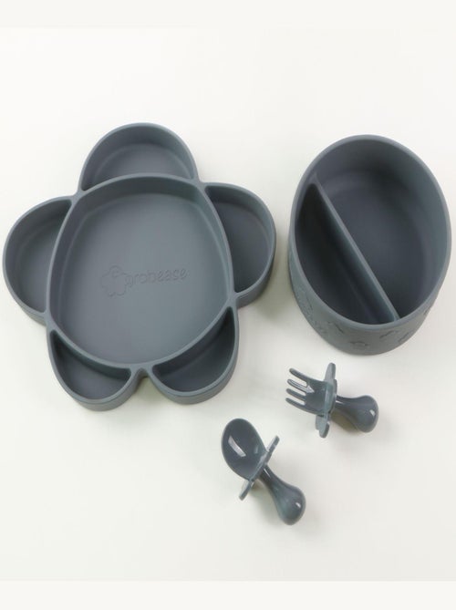 Coffret repas en silicone et ventouse 4pièces - Kiabi