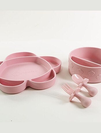 Coffret repas en silicone et ventouse 4pièces