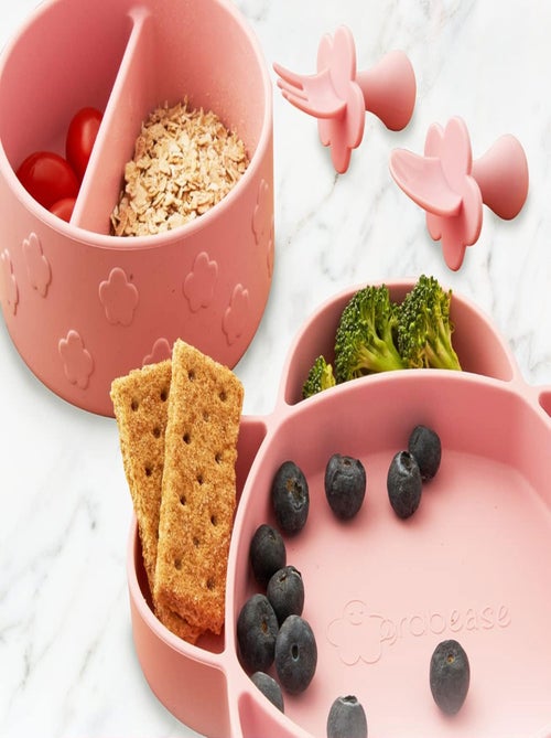 Coffret repas en silicone et ventouse 4pièces - Kiabi