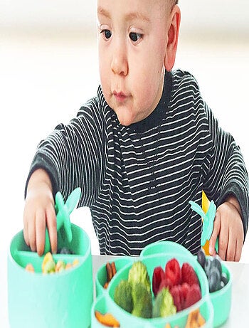 Coffret repas en silicone et ventouse 4pièces