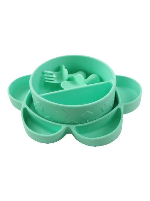 Coffret repas en silicone et ventouse 4pièces - Kiabi