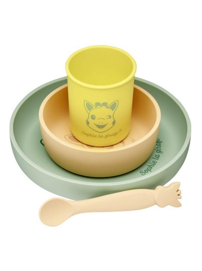 Coffret repas en silicone Pastel (4 pièces) Multicolore - Kiabi