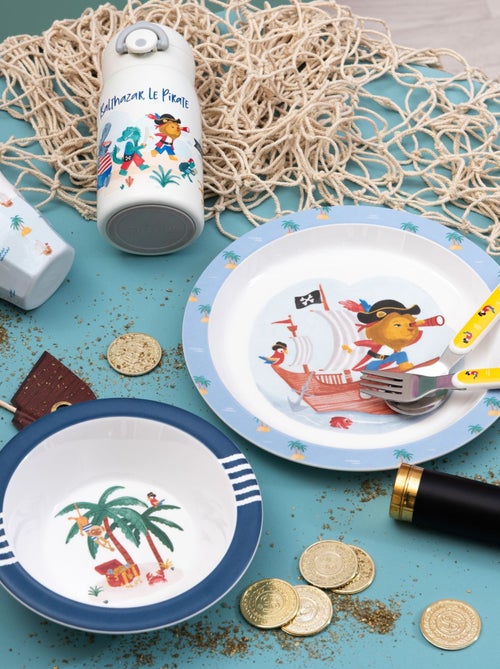 Coffret repas enfant 5 pièces ILE AUX PIRATES - Kiabi Coffret repas enfant 5 pièces ILE AUX PIRATES - Kiabi