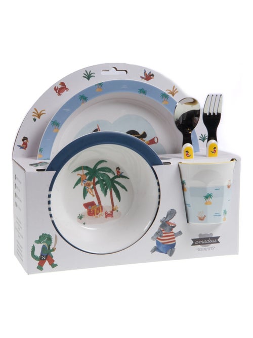 Coffret repas enfant 5 pièces ILE AUX PIRATES - Kiabi Coffret repas enfant 5 pièces ILE AUX PIRATES - Kiabi