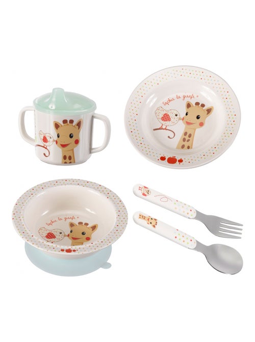 Coffret repas Kiwi de Sophie la girafe  (5 pièces) - Kiabi