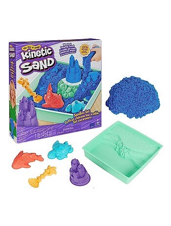 Coffret sable kinétique bleu