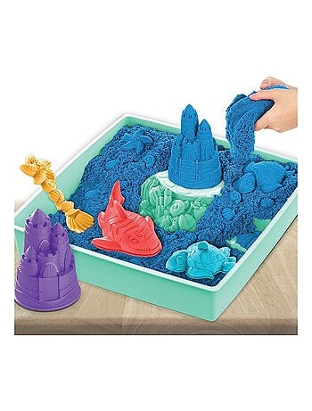 Coffret sable kinétique bleu