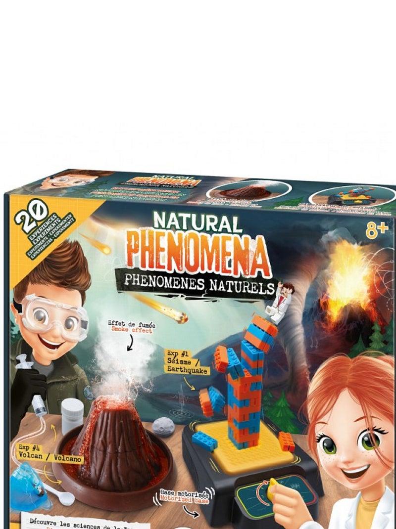 Coffret scientifique Phénomènes Naturels Bleu - Kiabi