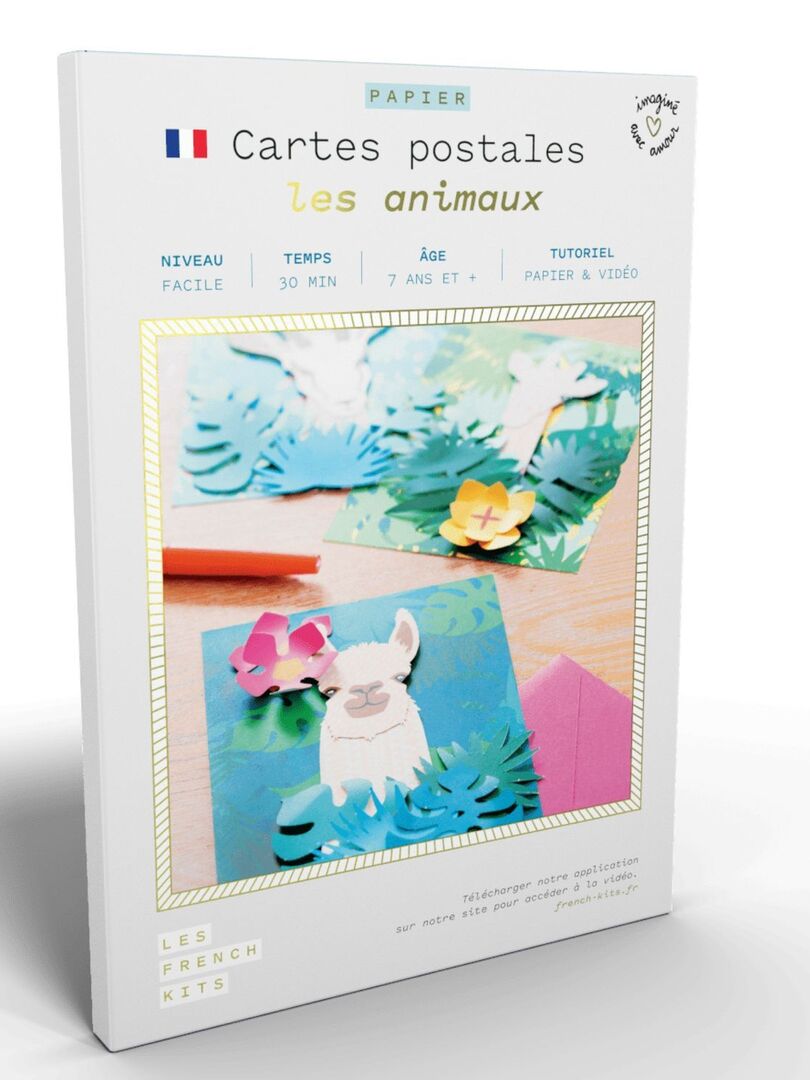 100 Cartes Postales Animaux Aquarelle - The Drawn Animal Art Box - 100 Dessins Différents