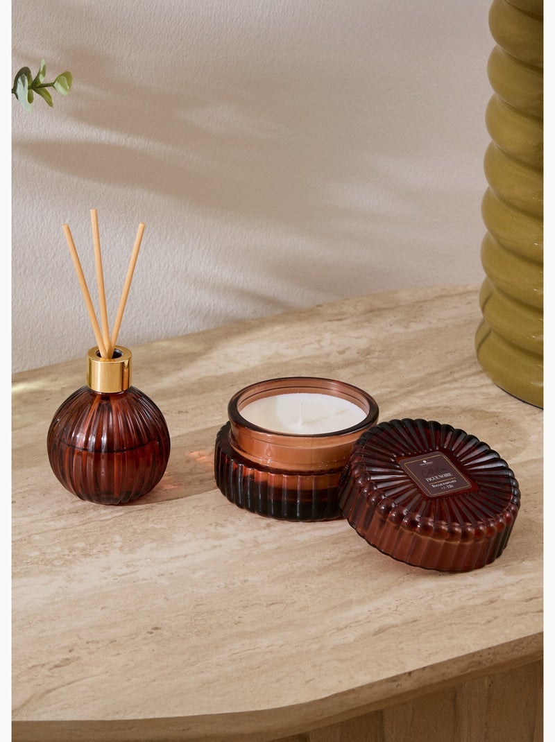Coffret Senteur : bougie + diffuseur - Atmosphera Violet figue - Kiabi
