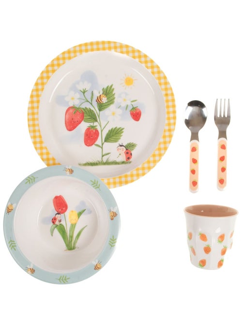 Coffret set repas 5 pièces Printemps - Kiabi