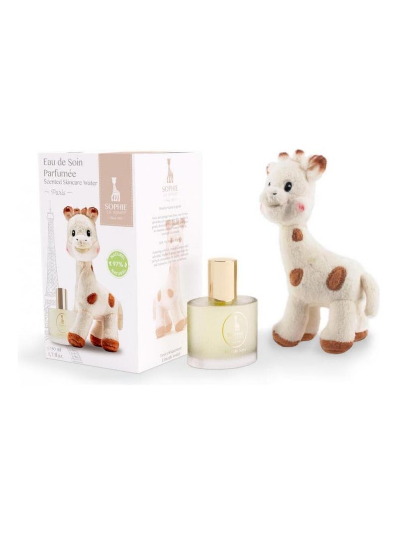 Coffret Sophie la girafe® - Eau de Soin parfumée 50ml + peluche Blanc - Kiabi