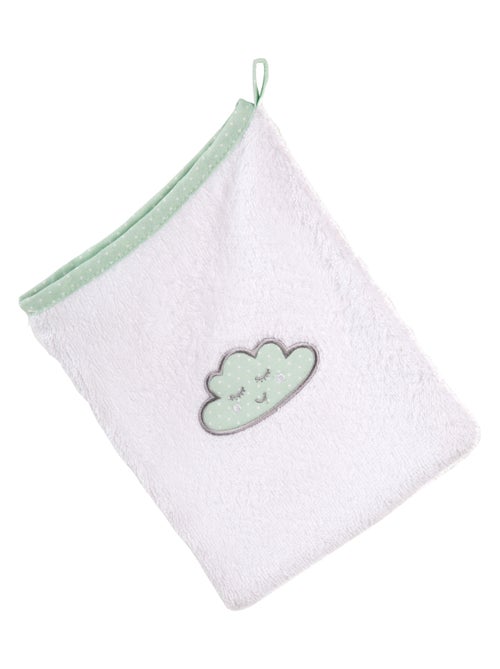 Coffret sortie de bain bébé en coton nuage brodé 'Happy Cloud' ROBA - Kiabi