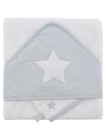 Coffret sortie de bain brodée + gant étoile