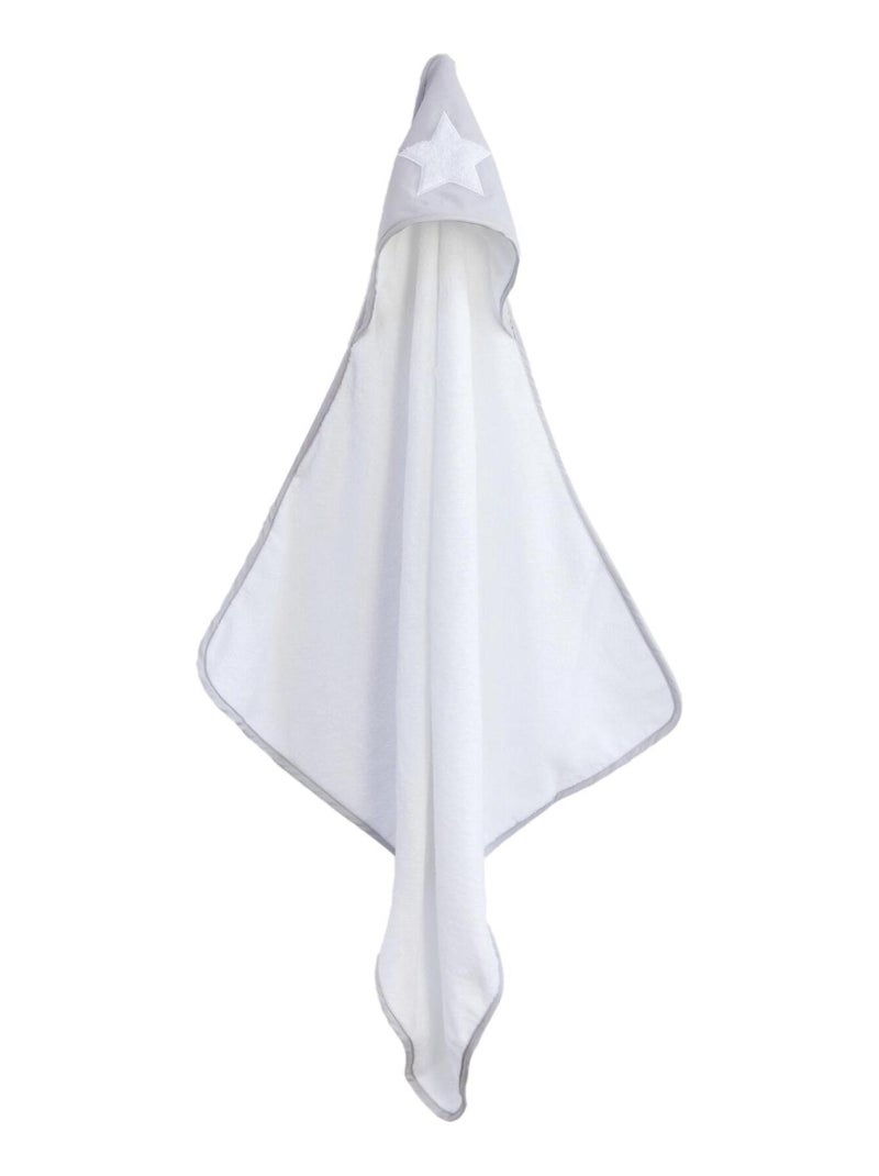 Coffret sortie de bain brodée + gant étoile Gris clair - Kiabi