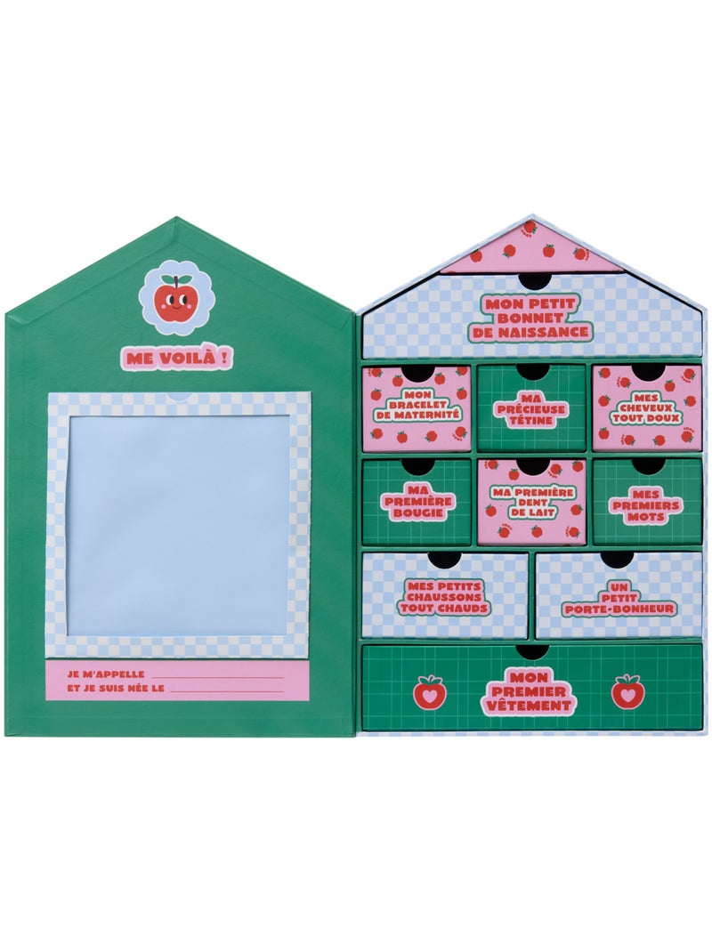 Coffret souvenir de naissance 10 tiroirs CHA CHA POP Multicolore - Kiabi