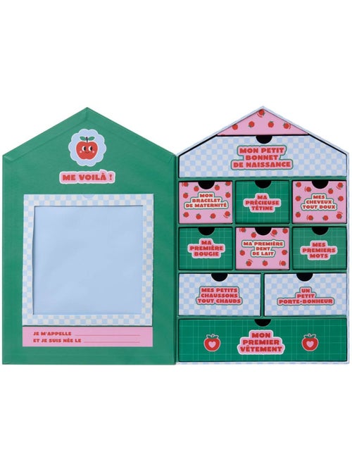 Coffret souvenir de naissance 10 tiroirs CHA CHA POP - Kiabi