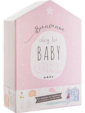 Coffret de naissance forme maison MAISON DU BONHEUR