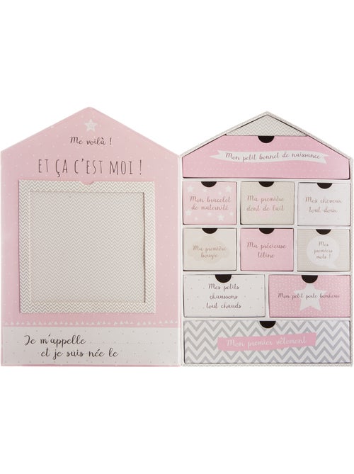 Coffret souvenir de naissance forme maison VILLA - Kiabi