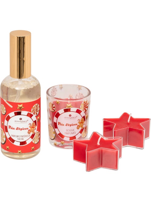 Coffret spray d'ambiance et bougie pain d'épice - Kiabi