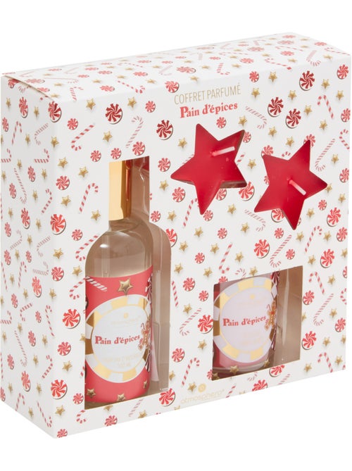 Coffret spray d'ambiance et bougie pain d'épice - Kiabi