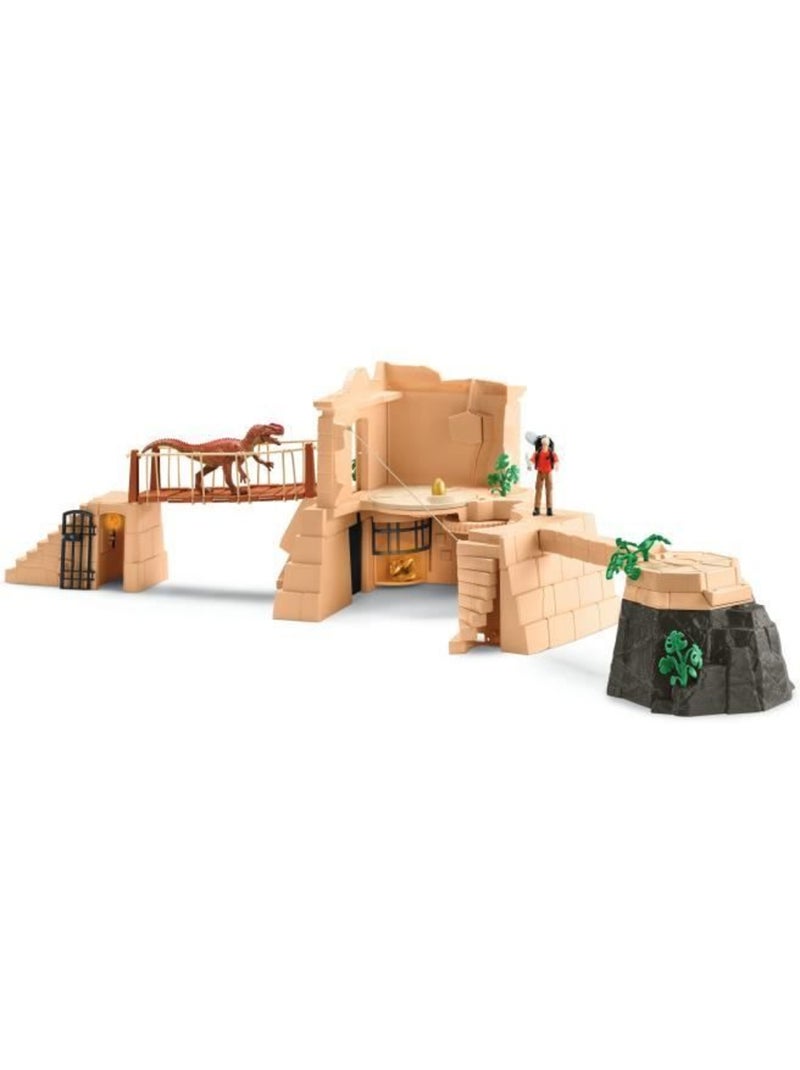 Coffret temple perdu avec figurine monolophosaurus - schleich dinosaurs Marron - Kiabi