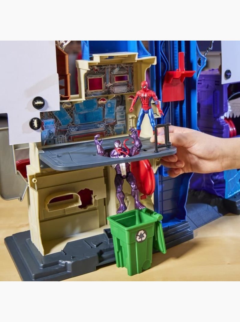 Coffret univers miniature - ville des lanceurs de toiles - hasbro marvel spider-man Bleu - Kiabi