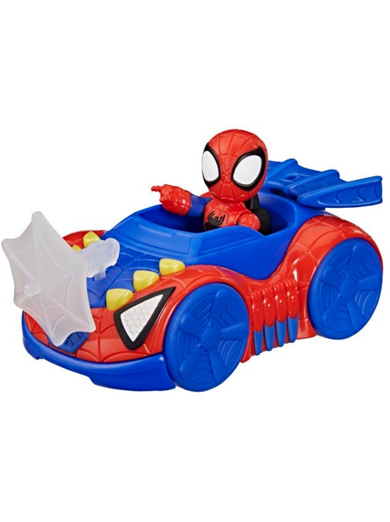 Coffret véhicule arachno-bolide avec figurine 7,5 cm - hasbro spidey et ses amis Bleu - Kiabi