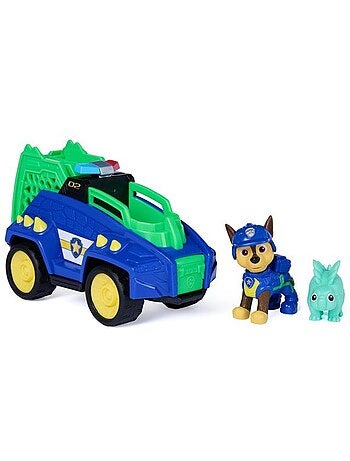Coffret véhicule + figurines chase et dino mission dino - paw patrol