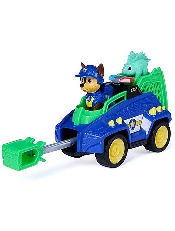 Coffret véhicule + figurines chase et dino mission dino - paw patrol