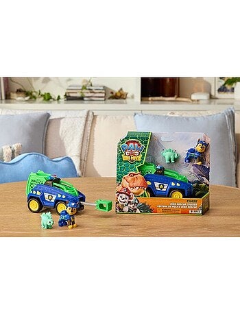 Coffret véhicule + figurines chase et dino mission dino - paw patrol