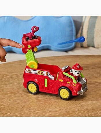 Coffret véhicule + figurines marcus et dino - mission dino - paw patrol