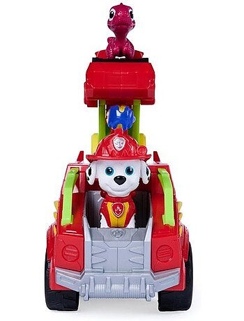 Coffret véhicule + figurines marcus et dino - mission dino - paw patrol