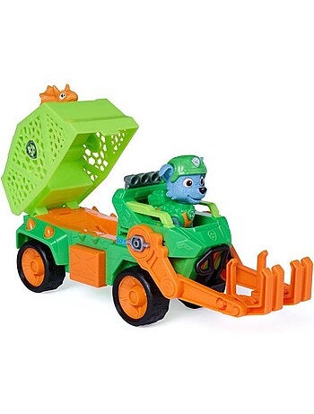 Coffret véhicule + figurines rocky et dino mission dino - paw patrol