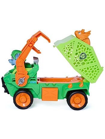 Coffret véhicule + figurines rocky et dino mission dino - paw patrol