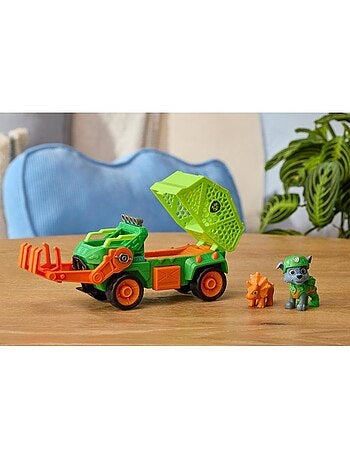 Coffret véhicule + figurines rocky et dino mission dino - paw patrol