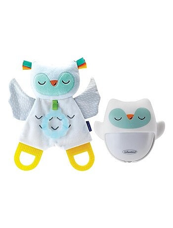 Coffret veilleuse et doudou Chouette