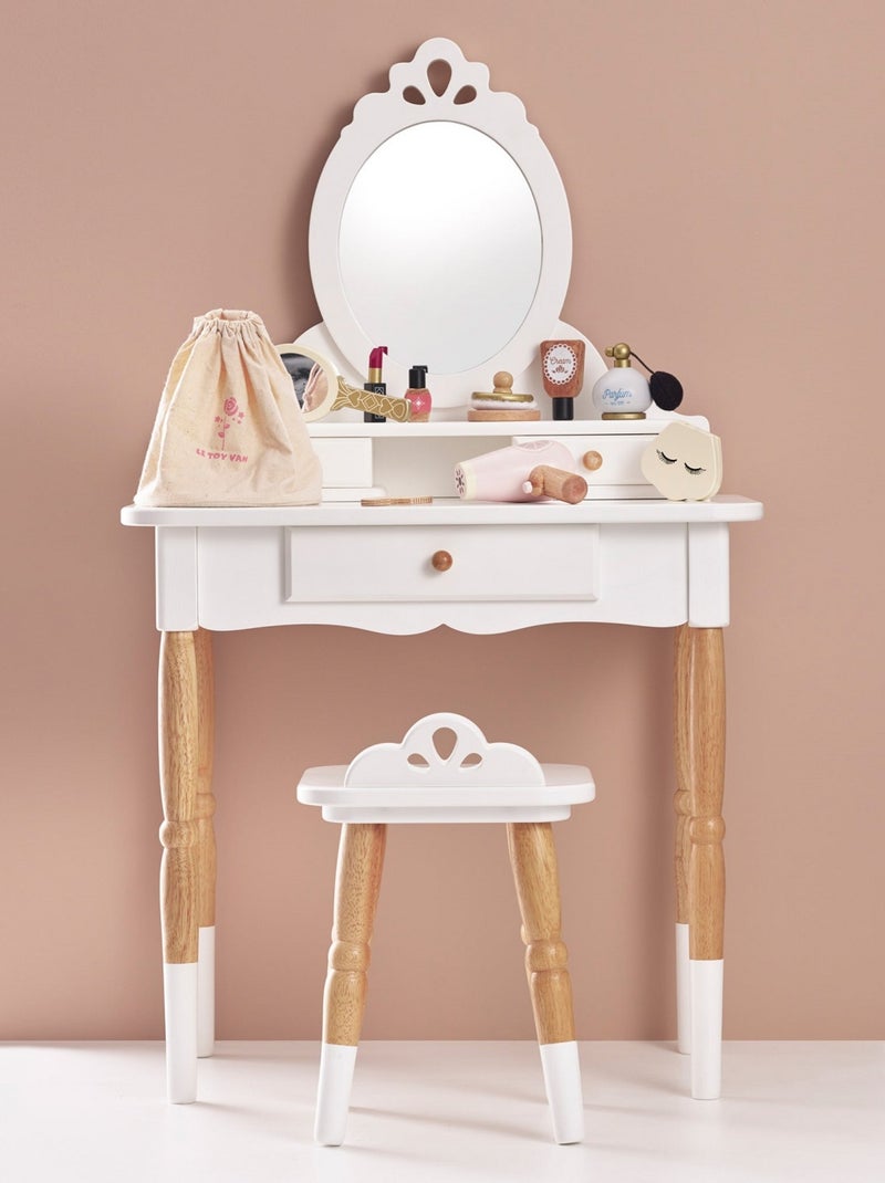 Coiffeuse avec tabouret Blanc - Kiabi