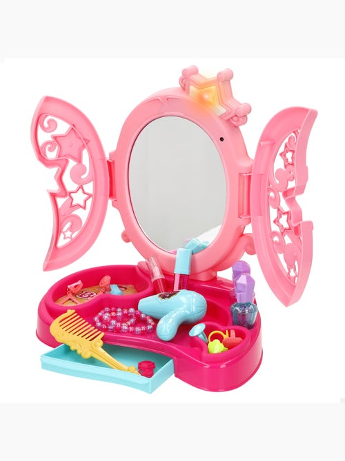 Coiffeuse beauty love avec lumière et son + accessoires - Kiabi Coiffeuse beauty love avec lumière et son + accessoires - Kiabi