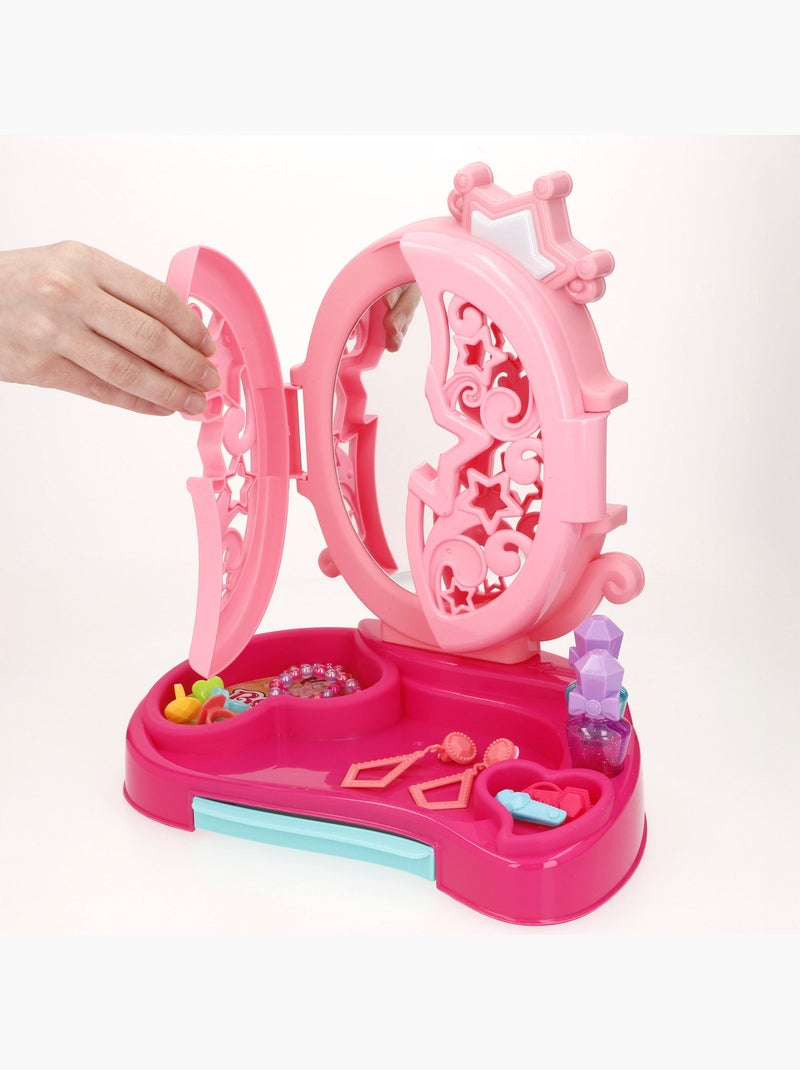 Coiffeuse beauty love avec lumière et son + accessoires N/A - Kiabi