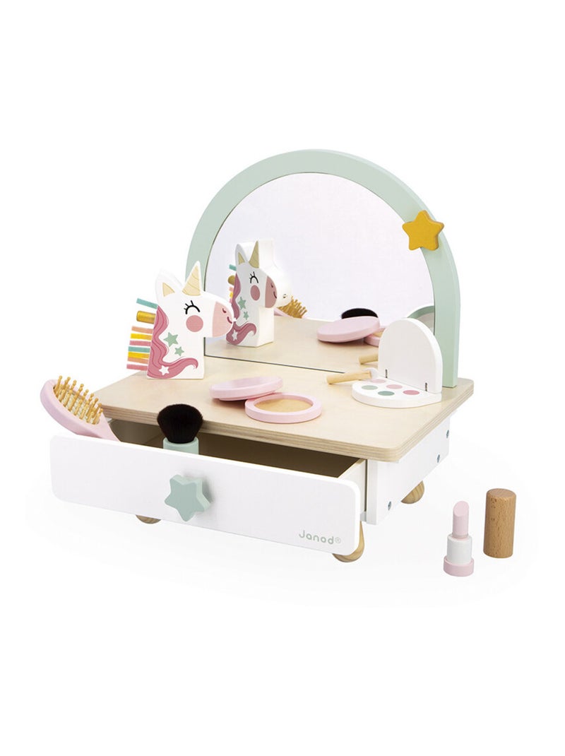 Coiffeuse de table en bois Licorne Blanc - Kiabi