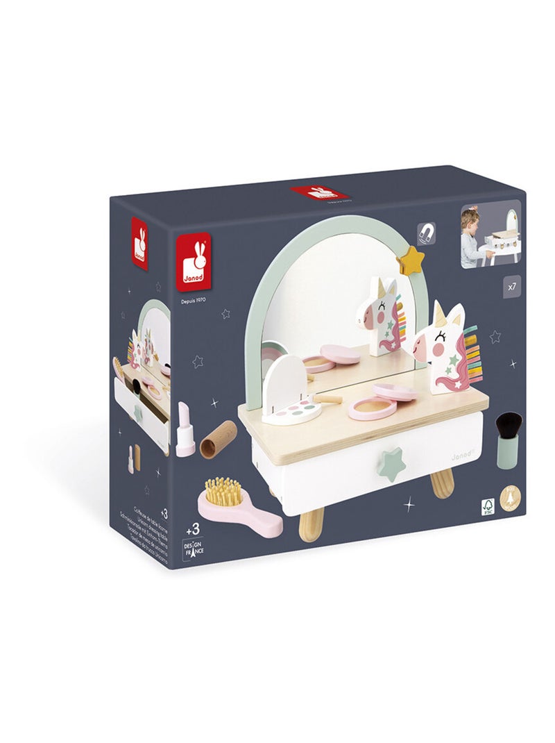 Coiffeuse de table en bois Licorne Blanc - Kiabi