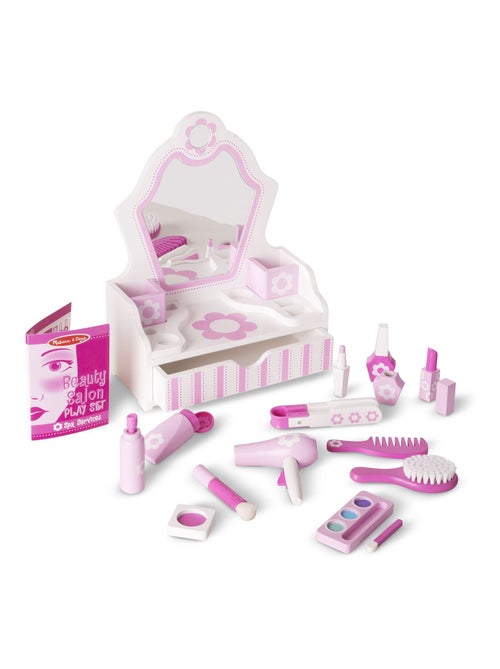 Coiffeuse en bois avec accessoires - Kiabi