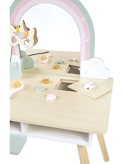 Coiffeuse en bois et accessoires licorne - Kiabi Coiffeuse en bois et accessoires licorne - Kiabi