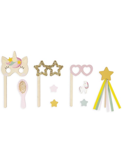 Coiffeuse en bois et accessoires licorne - Kiabi Coiffeuse en bois et accessoires licorne - Kiabi