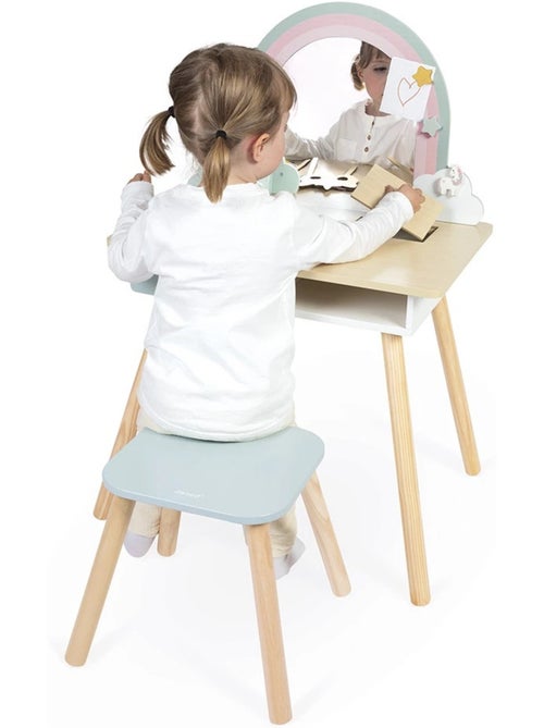 Coiffeuse en bois et accessoires licorne - Kiabi Coiffeuse en bois et accessoires licorne - Kiabi