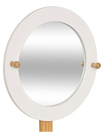 Coiffeuse enfant avec miroir et tabouret assorti