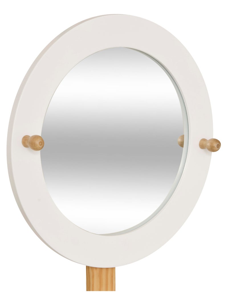 Coiffeuse enfant avec miroir et tabouret assorti Blanc - Kiabi