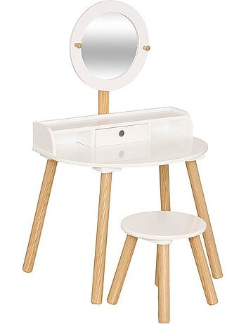 Coiffeuse enfant avec tabouret bella